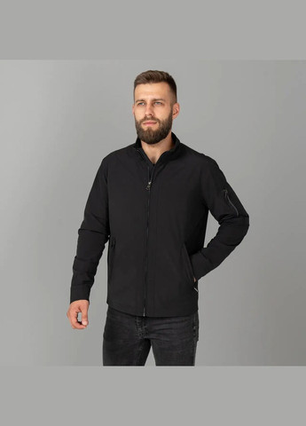 Черная демисезонная мужская куртка осенняя большого размера SK