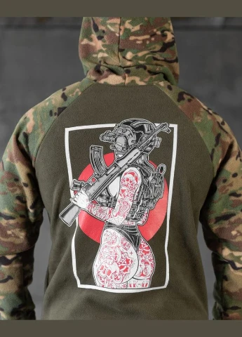 Флісовка череп олива No Brand (315835616)