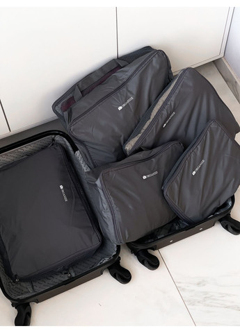 Дорожні органайзери у валізу для речей 5 шт (сірий) Organize (367729383)