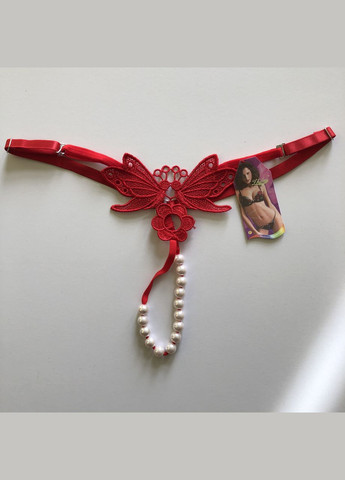 Трусики з розрізом стрінги з перлинками намистинками (арт. 8033) No Brand (346121298)