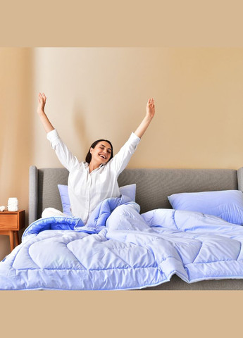 Набір постільної білизни OASIS TM полуторний з ковдрою 140х210 см, наволочка 50х70 см і простирадло 150х220 IDEIA (275869681)