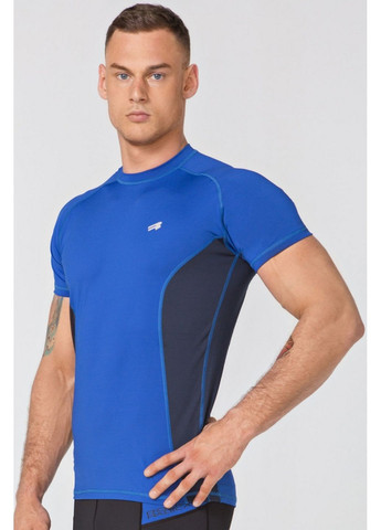 Синяя мужская компрессионная спортивная футболка Radical