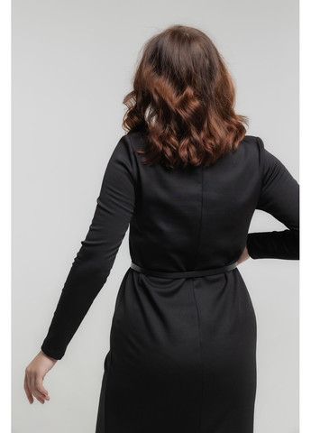 Черное повседневный, деловое masoli теплое платье в рубчик силуэтная, платье-водолазка No Brand