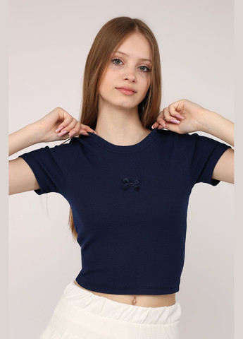 Футболка з коротким рукавом жіноча колір синій CB-00277448 Divon - (330357928)