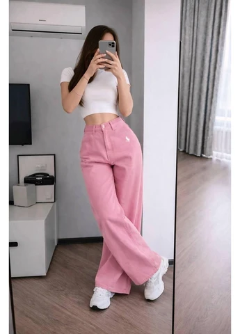 Джинсы женские палаццо No Brand - (388139396)