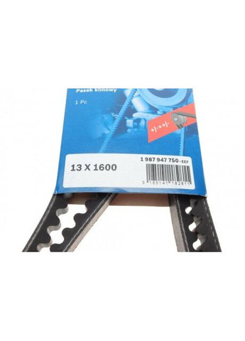 Ремень клиновой 13x1600 (пр-во) 1 987 947 750 Bosch (366185999)