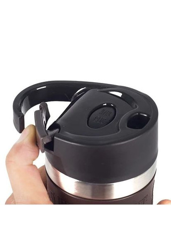 Термокружка с ручкой-карабином EB-626 380 мл Термос чашка Нержавеющая сталь с силиконовым нескользящим держателем Edenberg (354823798)