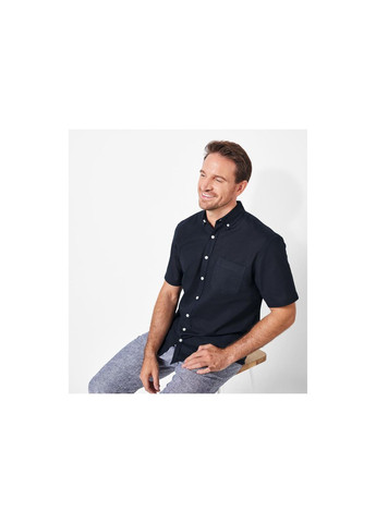 Сорочка з коротким рукавом для чоловіка LIDL 473107 темно-синій Livergy (373092788)