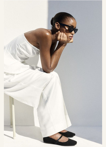 H&M Туфли мери джейн черный з искусственная замша, швеция — демисезон (299740821)