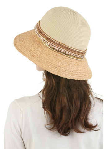 Жіночий солом'яний капелюх з паєтками складний (SC55272) Seeberger (330823516)