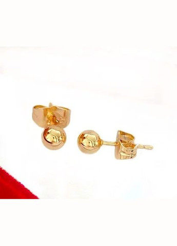 Позолоченные Серьги-гвоздики д.5мм, Позолота No Brand (345742021)