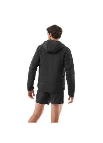 Чорна демісезонна куртка into the wool jacket 2.0 mns Compressport