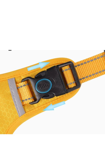 Нейлонова Шлейка для котів до 100 кг. Pet Style "DuoMM" Жовта L No Brand - (323234850)