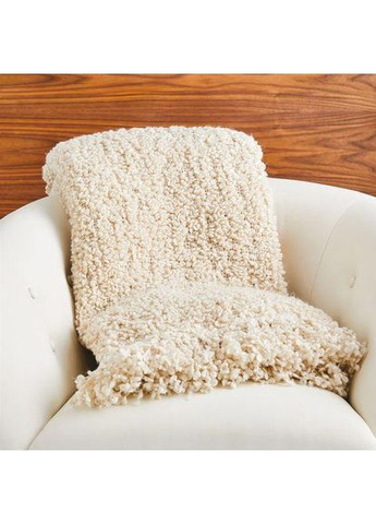 Пряжа Fluffy букле плюш (Турция) Флуффи В-703 білий Popyarn (366394182)