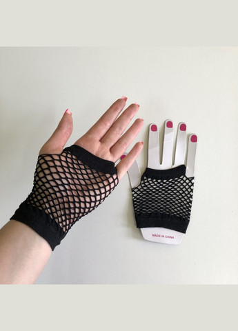 Короткие сеточные митенки перчатки Honey Fashion Accessories XS/S/M черный (7-79) No Brand (313286062)