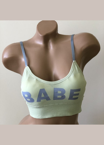 Жіночий топ babe топік в рубчик бюстгальтер бралет ліф No Brand (314931107)