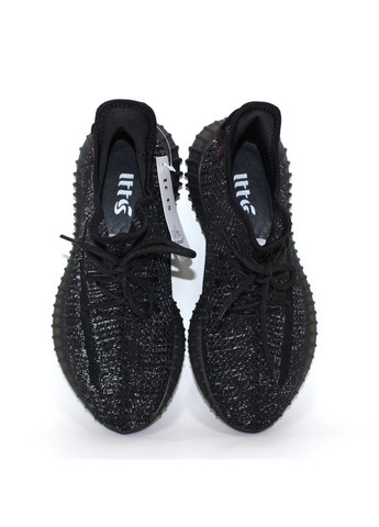 Стильные молодежные текстильные кроссовки на силиконовой бустерной подошве Fashion чёрные (350888320)