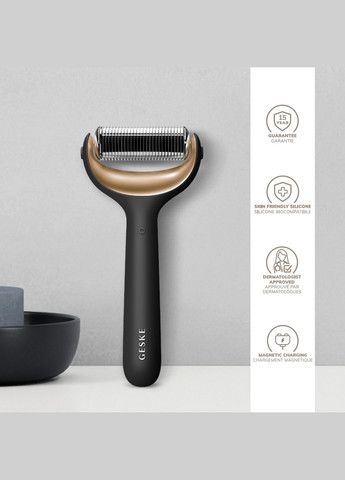 Электронный роллер для лица и тела с микроиглами MicroNeedle Face&Body Roller 8в1 gray GESKE (341525986)