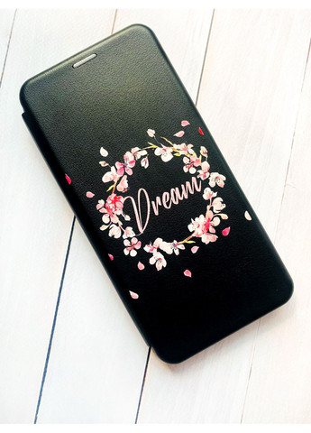 Чохол-книжка з малюнком для Xiaomi Redmi Note 13 Pro 5G Чорний:: Віночок з сакури (принт 284) Creative (355401488)