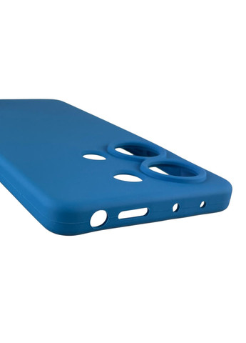 Чехол для Redmi Note 13 Pro 4G силиконовый с микрофиброй на сяоми редми нот 13 про 4г синий Xiaomi (366389855)