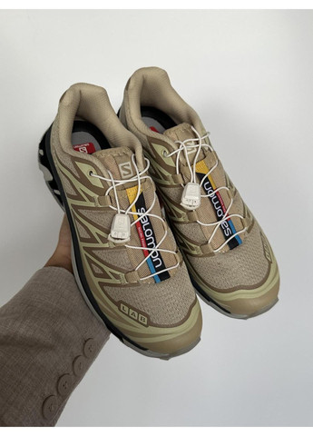 КРОСІВКИ ЖІНОЧІ SALOMON S LAB XT-6 CLEAR SAFARI САЛОМОН ХТ-6 No Brand бежеві демісезони (368855071)