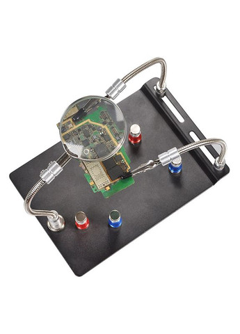 Держатель плат TE-804 с линзой (d=62 мм, 3x) и магнитными держателями плат (4 шт) No Brand (322566986)