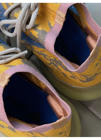 Синій літні кросівки adidas yeezy boost 380 blue oat reflective адідас ізі буст сині No Brand
