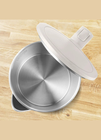 Электрочайник Thermo Protect, 1.5л, пластик, нержавеющая сталь, бежевый Tefal (315503335)