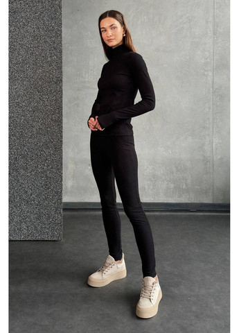 Теплий костюм (гольф, легінси), колір Чорний Nenka (367831823)