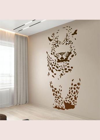 Трафарет для фарбування, Леопард, одноразовий із самоклеючої плівки Декоинт (293175944)