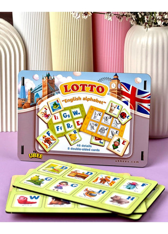 Логічна гра Лото "Англійська абетка" Ubumblebees (303627953)