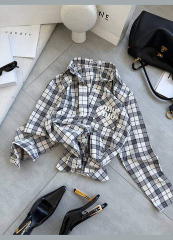 Базова жіноча сорочка в клітинку Adelante (329152381)