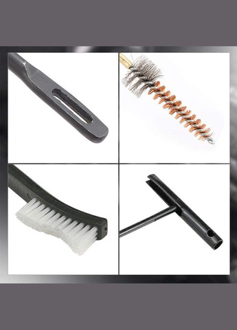 Набір для чищення зброї GK13 12 предметів у чохлі 10 шт. Lesko (352012700)