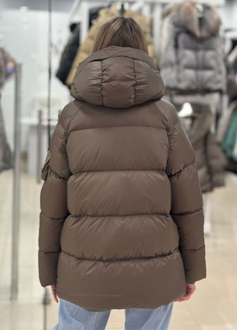 Оливковый (хаки) зимний Пуховик CHANEVIA