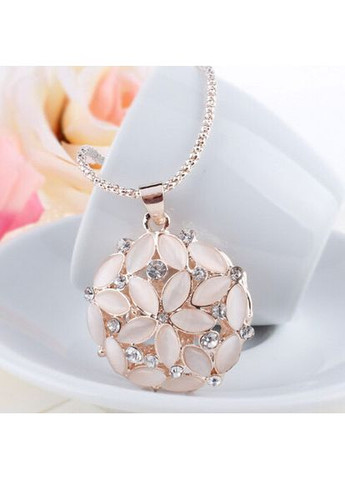 Женская подвеска-кулон с цепочкой Объемный Цветок «Flora» (золотистый) China (366875182)