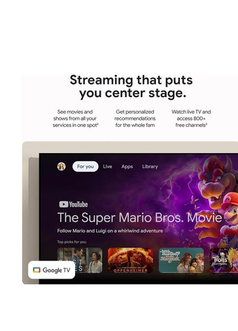 Стационарный медиаплеер TV Streamer 4K Porcelain (C1930110) Google (343049079)