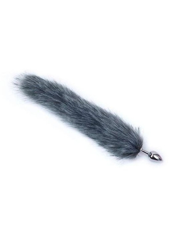 Анальний корок із лисячим хвостиком — Білий — Анальні іграшки No Brand (329445139)