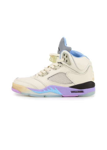 Комбіновані Осінні кросівки чоловічі nike air jordan 5 retro dj khaled peach найк аір джордан No Brand