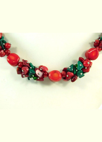 Намисто Корал, Малахіт Fursa fashion (322313313)