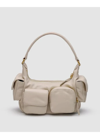 Сумка жіноча Nappa Leather Pocket Bag Cream No Brand (402817133)