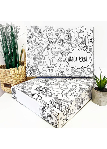 Раскраска Алфавит Украинский Алфавит Мега большая раскраска набор с фломастерами 120х150 см No Brand (339871311)