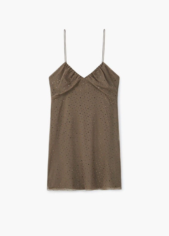 Оливкова (хакі) кежуал сукня Mango