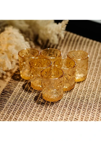 Набор рюмок для виски Shot glass 6 штук по 75 мл коричневый HP-17-39 Jooki (391726150)