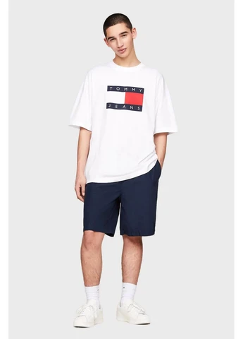 Біла футболка skate flag tee white dm0dm19555 Tommy Jeans