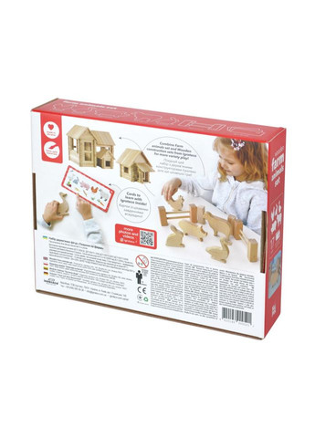 Деревянный игровой набор "Фигурки животных" Igroteco 900521, 17 деталей No Brand (330605037)