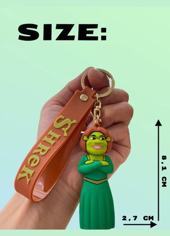 Шрек брелок Shrek Принцеса Фіона Fiona силіконовий брелок для ключів креативна підвіска 8,1 см Shantou (289876259)
