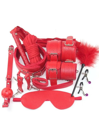 Ігровий БДСМ набір для садо-мазо 10 предметів Чорний No Brand (340914569)