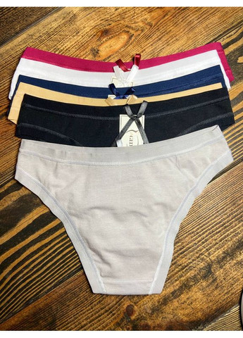 Молодіжні трусики-сліпи з натуральної бавовни набір 6 шт Lavolle Сліп (369718171)