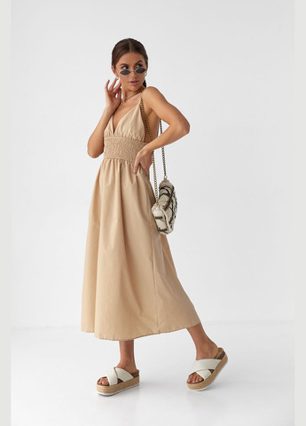 Однотонний сарафан з гумкою на талії 6320 Lurex (281329856)