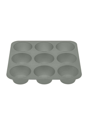 Форма силиконовая на планшете для выпечки кексов и маффинов на 9 ячеек 24.5х24.5х3.5 см Profsil (336493723)